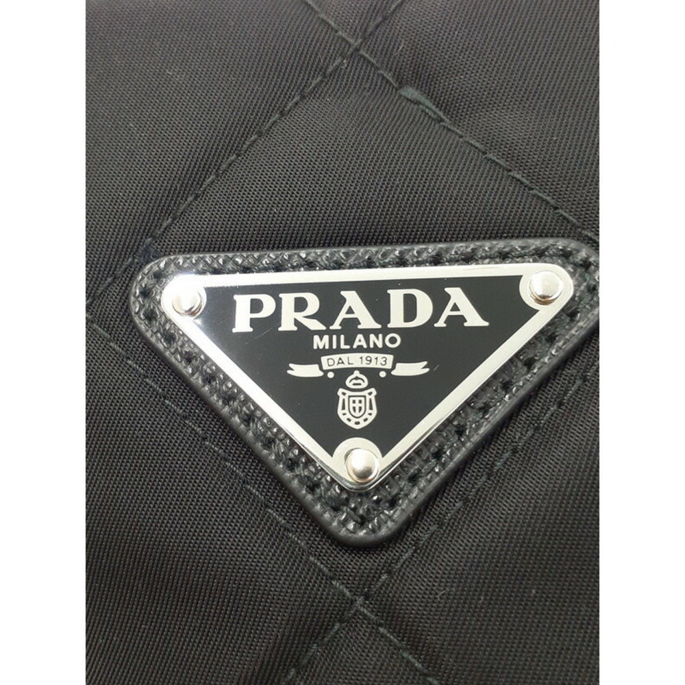 Prada Shoulder Quilted Bag Chain Black - Picture 7 of 9